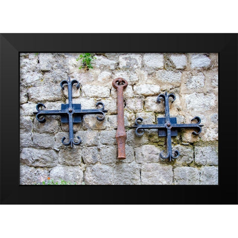Iron Detail II - Kotor, Montenegro Black Modern Wood Framed Art Print by DeNardo, Laura