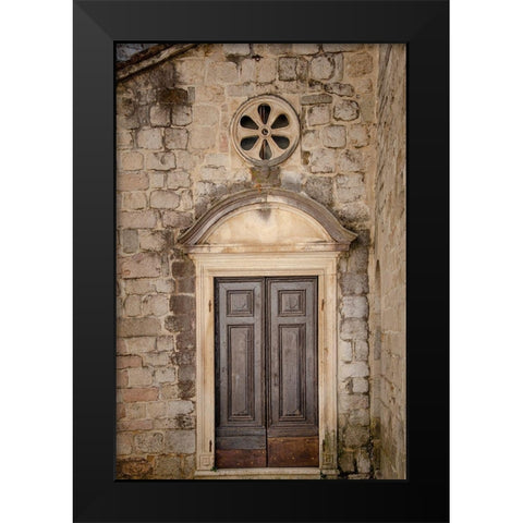 Distinguished Entrance - Kotor, Montenegro Black Modern Wood Framed Art Print by DeNardo, Laura