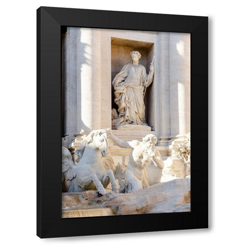 Trevi Fountain in Afternoon Light III Black Modern Wood Framed Art Print with Double Matting by DeNardo, Laura