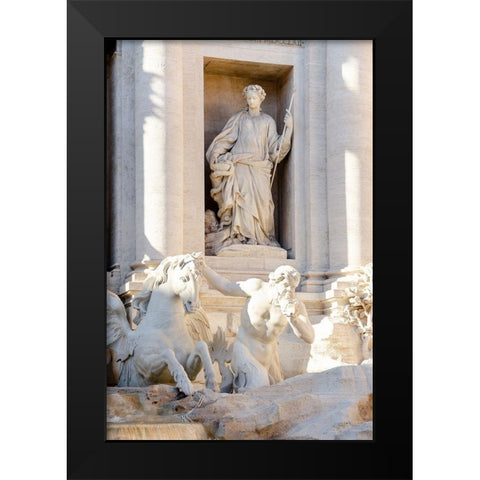 Trevi Fountain in Afternoon Light III Black Modern Wood Framed Art Print by DeNardo, Laura