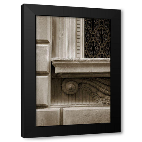 Architecture Detail in Sepia I Black Modern Wood Framed Art Print by DeNardo, Laura