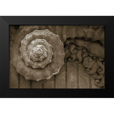 Architecture Detail in Sepia V Black Modern Wood Framed Art Print by DeNardo, Laura
