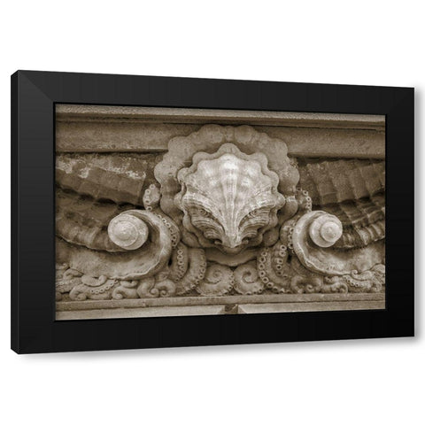 Architecture Detail in Sepia VI Black Modern Wood Framed Art Print by DeNardo, Laura