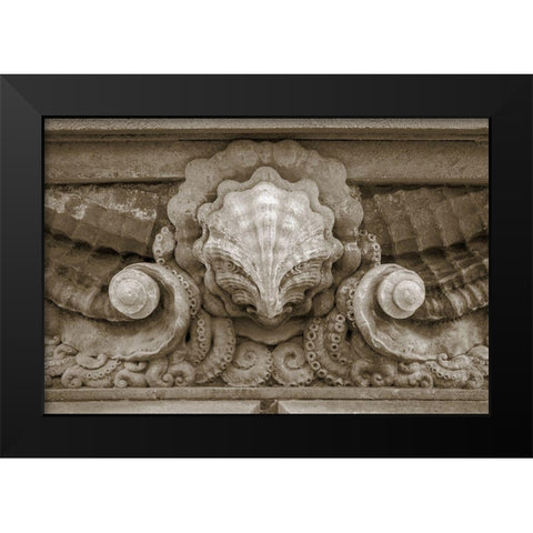 Architecture Detail in Sepia VI Black Modern Wood Framed Art Print by DeNardo, Laura