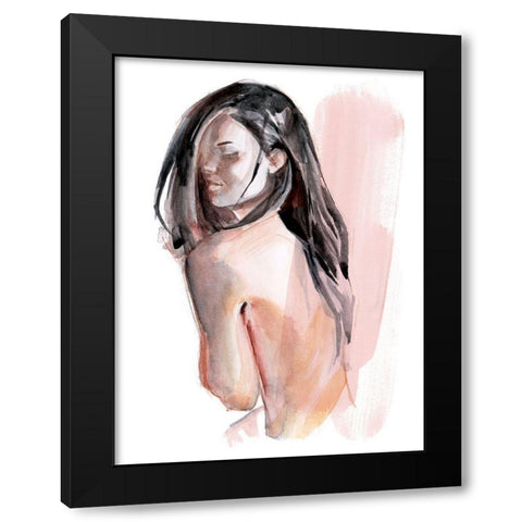 Cold Shoulders II Black Modern Wood Framed Art Print by Parker, Jennifer Paxton