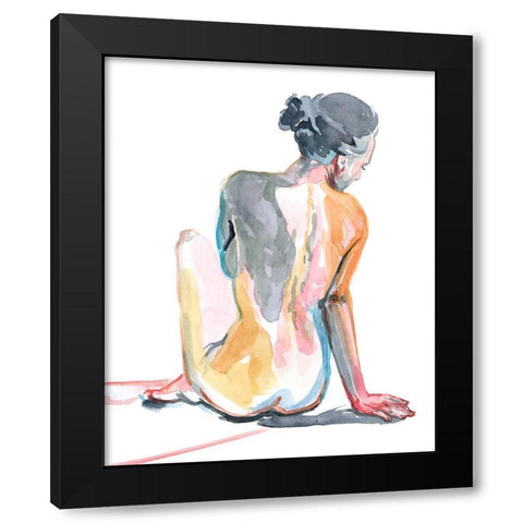 Colorful Shadows I Black Modern Wood Framed Art Print by Parker, Jennifer Paxton