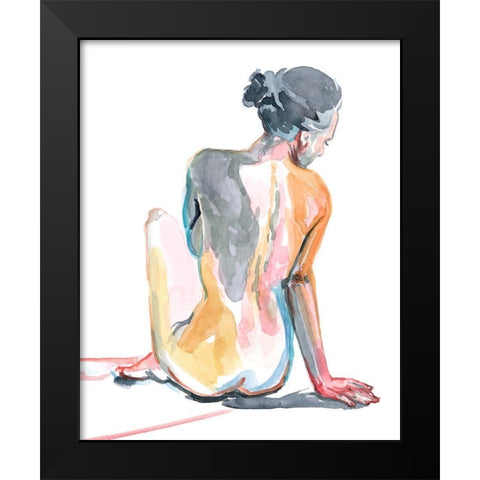 Colorful Shadows I Black Modern Wood Framed Art Print by Parker, Jennifer Paxton