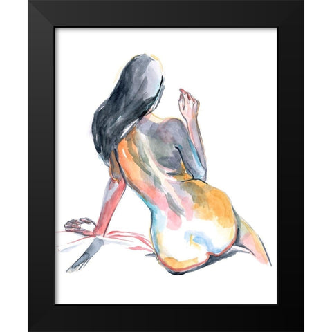 Colorful Shadows II Black Modern Wood Framed Art Print by Parker, Jennifer Paxton