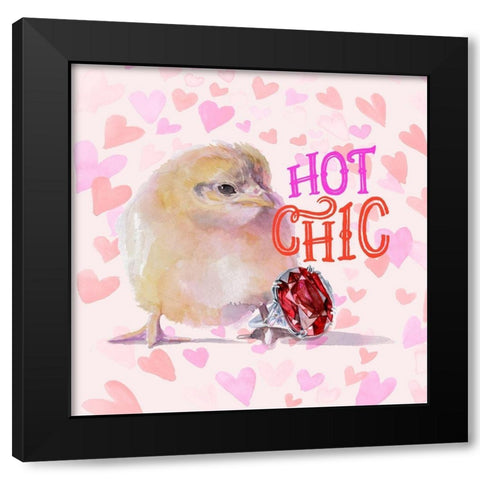 Cute Couture II Black Modern Wood Framed Art Print by Parker, Jennifer Paxton