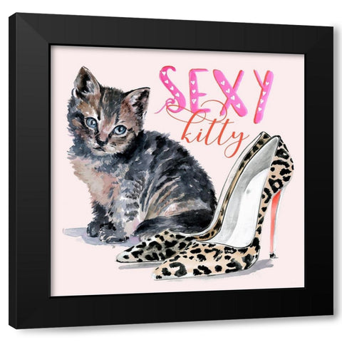 Cute Couture IV Black Modern Wood Framed Art Print by Parker, Jennifer Paxton