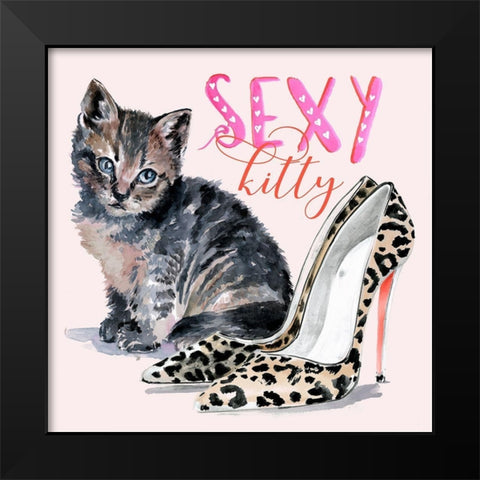 Cute Couture IV Black Modern Wood Framed Art Print by Parker, Jennifer Paxton