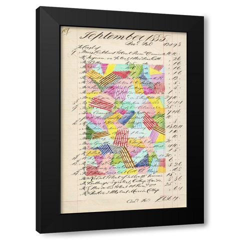 Journal Sketches XVII Black Modern Wood Framed Art Print with Double Matting by Galapon, Nikki