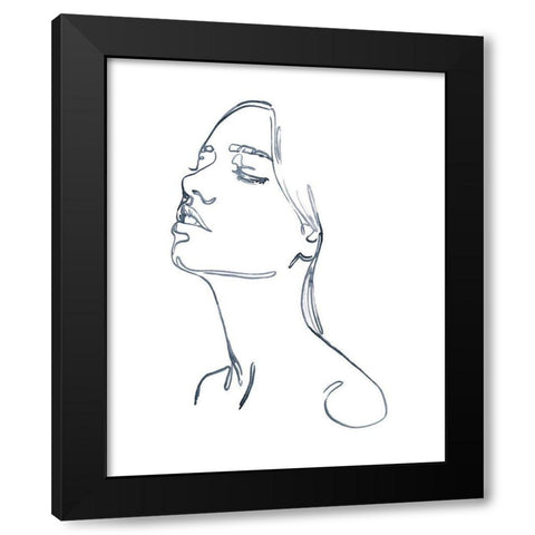 Exhale I Black Modern Wood Framed Art Print by Parker, Jennifer Paxton