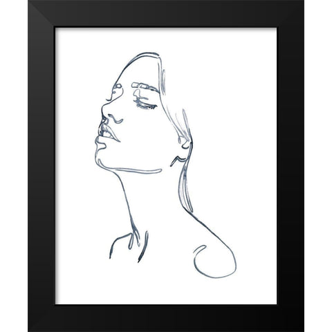 Exhale I Black Modern Wood Framed Art Print by Parker, Jennifer Paxton