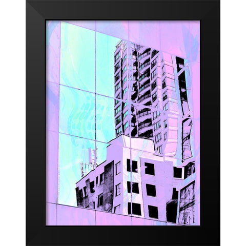 Urban Pastels I Black Modern Wood Framed Art Print by Bane, Eva