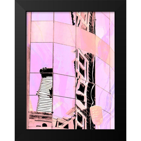 Urban Pastels III Black Modern Wood Framed Art Print by Bane, Eva