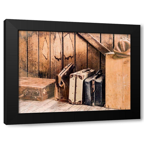 Travel Back in Time II Black Modern Wood Framed Art Print by Bane, Eva