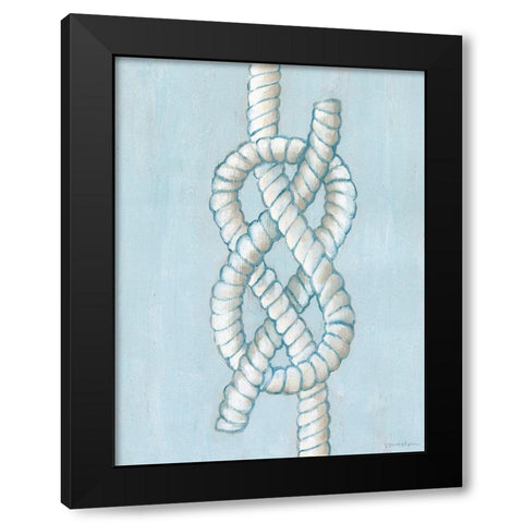 Starboard Knot I Black Modern Wood Framed Art Print with Double Matting by Lam, Vanna