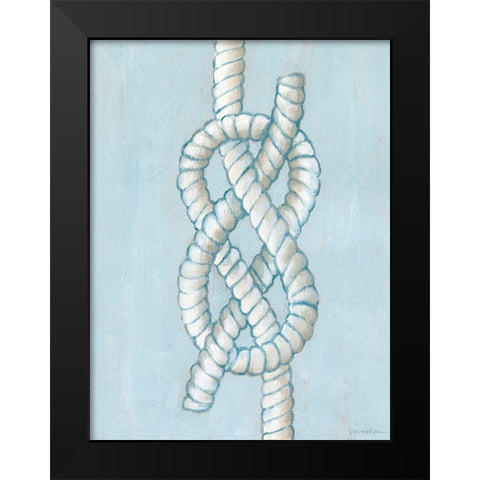 Starboard Knot I Black Modern Wood Framed Art Print by Lam, Vanna