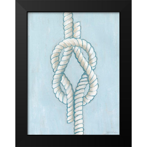 Starboard Knot III Black Modern Wood Framed Art Print by Lam, Vanna