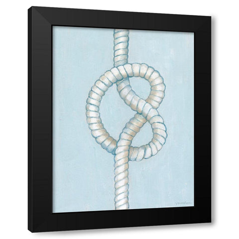 Starboard Knot IV Black Modern Wood Framed Art Print with Double Matting by Lam, Vanna