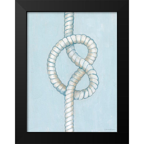 Starboard Knot IV Black Modern Wood Framed Art Print by Lam, Vanna