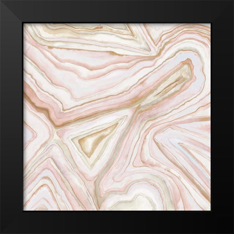 Custom Agate Abstract I (CR) Black Modern Wood Framed Art Print by Meagher, Megan