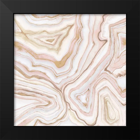 Custom Agate Abstract II (CR) Black Modern Wood Framed Art Print by Meagher, Megan