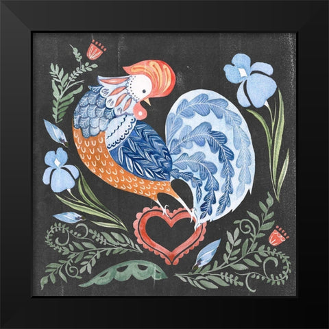 Welcome Folk Garden I Black Modern Wood Framed Art Print by Parker, Jennifer Paxton