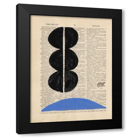 Modern Definition II Black Modern Wood Framed Art Print by Stramel, Renee W.