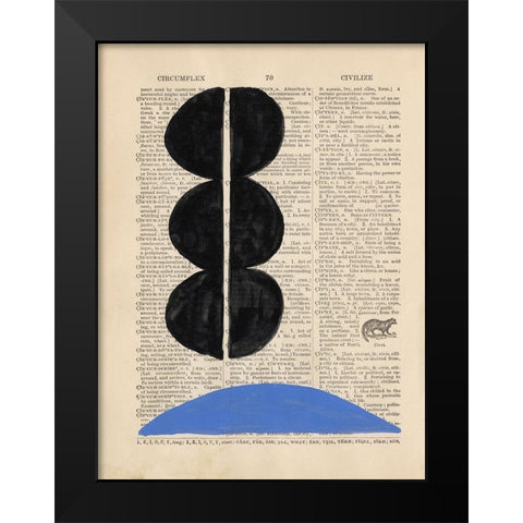 Modern Definition II Black Modern Wood Framed Art Print by Stramel, Renee W.
