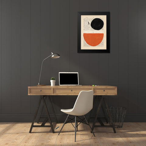 Modern Definition V Black Modern Wood Framed Art Print by Stramel, Renee W.
