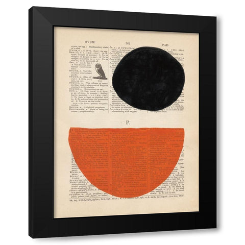 Modern Definition V Black Modern Wood Framed Art Print with Double Matting by Stramel, Renee W.