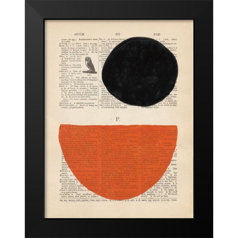 Modern Definition V Black Modern Wood Framed Art Print by Stramel, Renee W.
