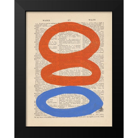 Modern Definition VI Black Modern Wood Framed Art Print by Stramel, Renee W.