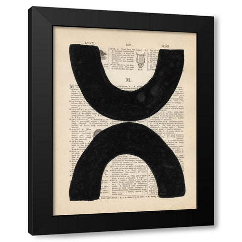 Modern Definition VII Black Modern Wood Framed Art Print with Double Matting by Stramel, Renee W.