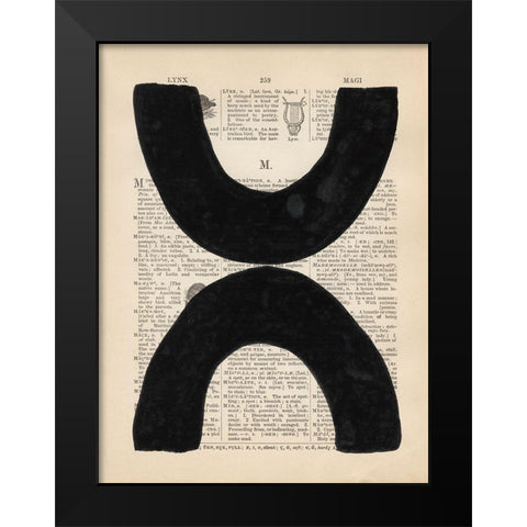 Modern Definition VII Black Modern Wood Framed Art Print by Stramel, Renee W.