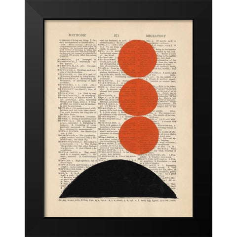 Modern Definition IX Black Modern Wood Framed Art Print by Stramel, Renee W.
