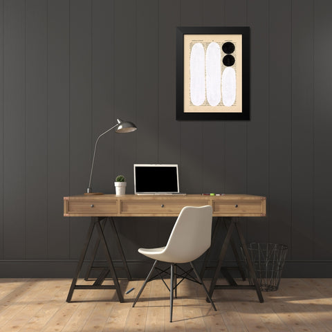 Modern Quotation I Black Modern Wood Framed Art Print by Stramel, Renee W.
