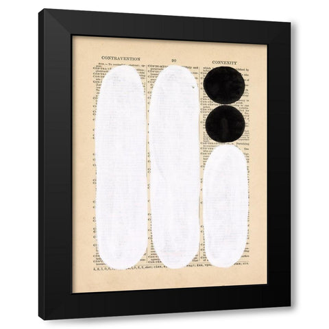 Modern Quotation I Black Modern Wood Framed Art Print with Double Matting by Stramel, Renee W.