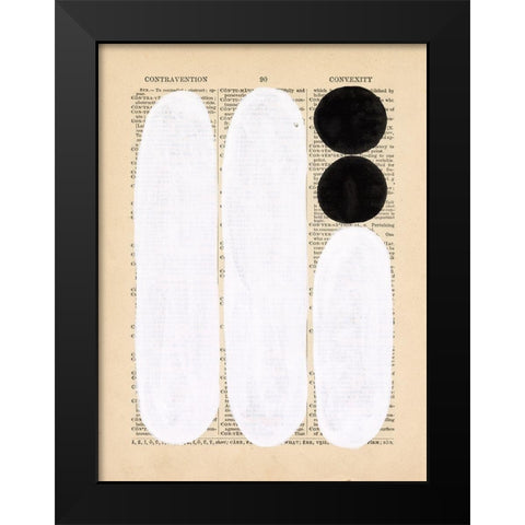 Modern Quotation I Black Modern Wood Framed Art Print by Stramel, Renee W.