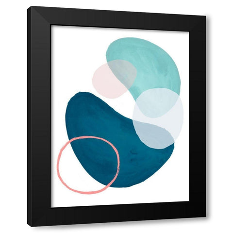 Mod Oasis II Black Modern Wood Framed Art Print with Double Matting by Parker, Jennifer Paxton