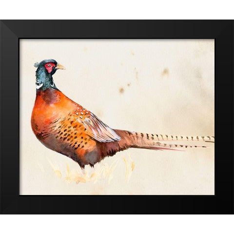 Pheasantry II Black Modern Wood Framed Art Print by Parker, Jennifer Paxton