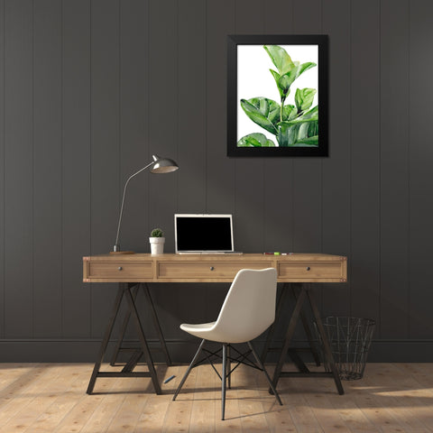 Fiddle Fig I Black Modern Wood Framed Art Print by Parker, Jennifer Paxton