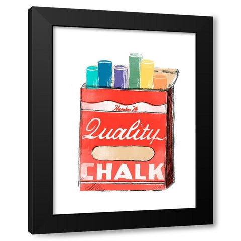 School Days I Black Modern Wood Framed Art Print with Double Matting by Vess, June Erica
