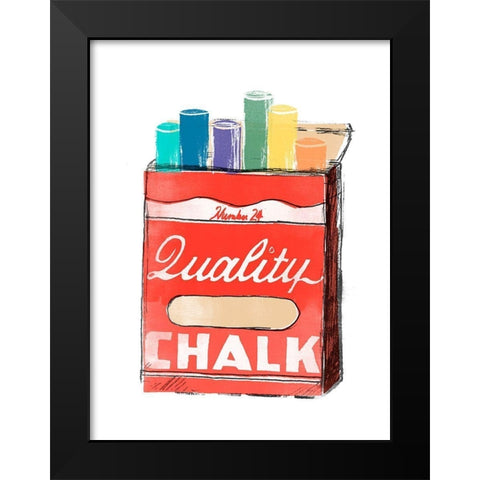 School Days I Black Modern Wood Framed Art Print by Vess, June Erica