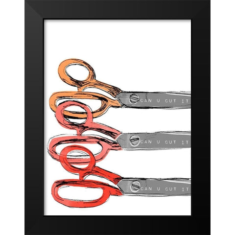 School Days III Black Modern Wood Framed Art Print by Vess, June Erica