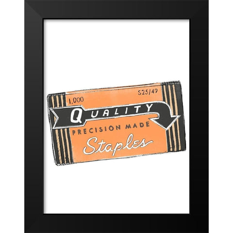 School Days V Black Modern Wood Framed Art Print by Vess, June Erica
