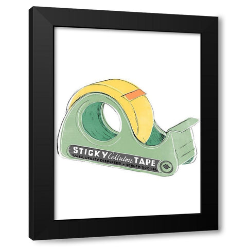 School Days VI Black Modern Wood Framed Art Print with Double Matting by Vess, June Erica