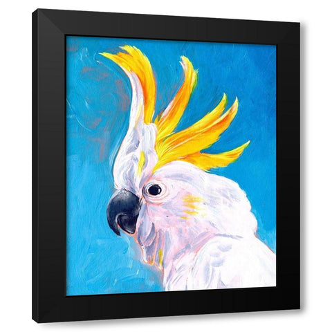 Neon Mohawk I Black Modern Wood Framed Art Print by Parker, Jennifer Paxton